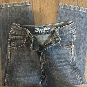 Wrangler retro jeans toddler size 4 slim straight